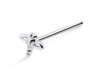 Bee Shaped Silver Straight Nose Stud NSKA-1015